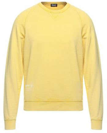 Uomo Felpa Giallo L 100% Cotone