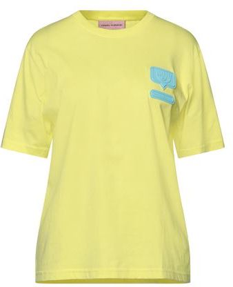 Donna T-shirt Giallo XS 100% Cotone
