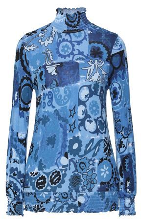 Donna T-shirt Blu S 100% Viscosa