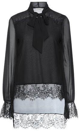 Donna Blusa Nero S 100% Poliestere