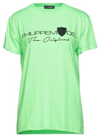 Donna T-shirt Verde chiaro S 80% Cotone 20% Poliestere