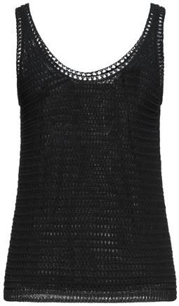 Donna Top Nero XS 80% Cotone 20% Poliammide