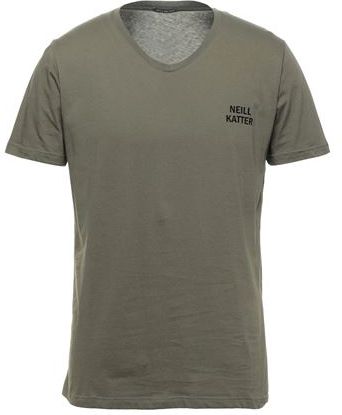 Uomo T-shirt Verde militare L 100% Cotone