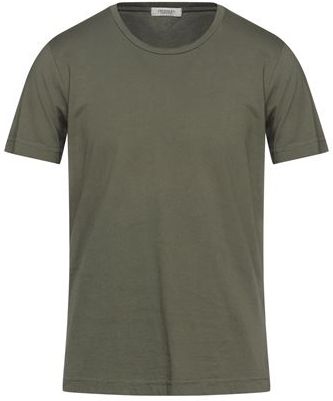 Uomo T-shirt Verde militare S 100% Cotone