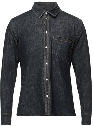 Uomo Camicia jeans Blu 40 100% Cotone