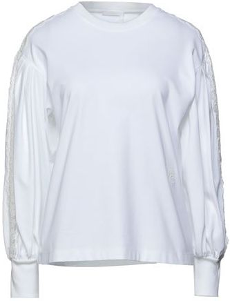 Donna T-shirt Bianco XS 100% Cotone Poliestere Poliammide Elastan