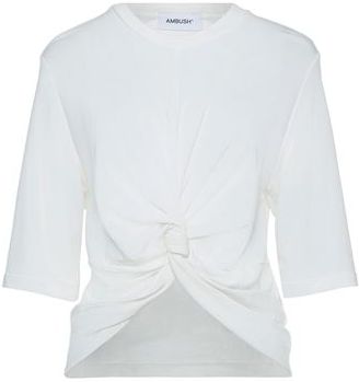 Donna T-shirt Bianco XS 93% Viscosa 7% Poliammide