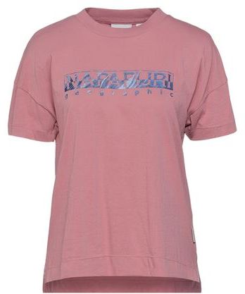 Donna T-shirt Rosa antico XXS 100% Cotone Elastan