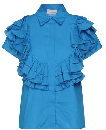 Donna Camicia Azzurro M 100% Cotone