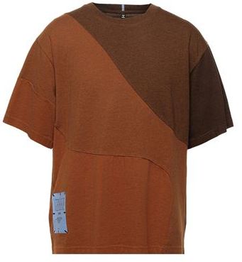 Uomo T-shirt Marrone XXS 100% Cotone Poliestere
