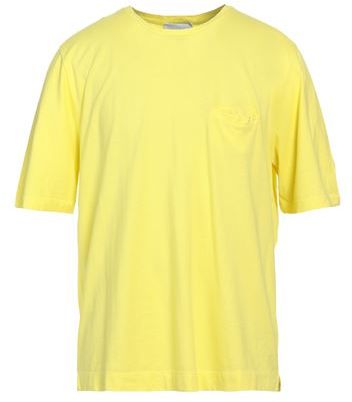 Uomo T-shirt Giallo XS 100% Cotone