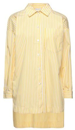 Donna Camicia Giallo S 100% Cotone