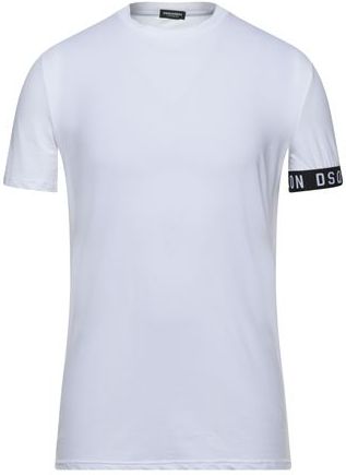 Uomo T-shirt intima Bianco XL 89% Cotone 11% Elastan