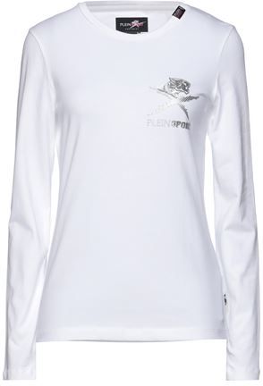 Donna T-shirt Bianco L 95% Cotone 5% Elastan