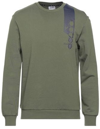 Uomo Felpa Verde militare S 100% Cotone