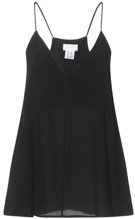 Donna Top Nero 42 100% Seta