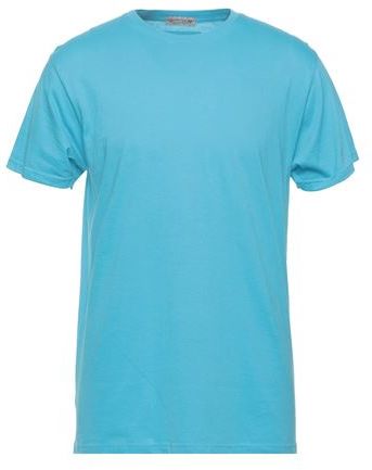Uomo T-shirt Azzurro XXL 100% Cotone