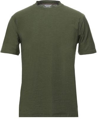 Uomo T-shirt Verde militare S 100% Cotone