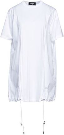 Donna Vestito corto Bianco XS 100% Cotone