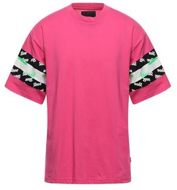 Uomo T-shirt Fucsia S 100% Cotone