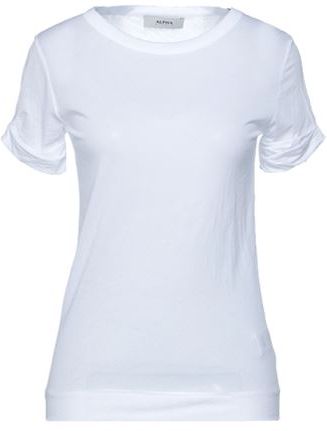 Donna T-shirt Bianco 44 100% Cotone