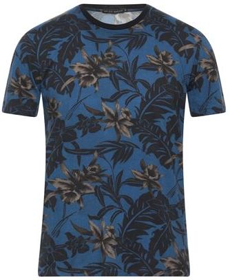 Uomo T-shirt Blu M 100% Cotone