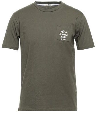 Uomo T-shirt Verde militare S 100% Cotone