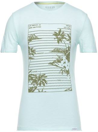 Uomo T-shirt Celeste XS 100% Cotone