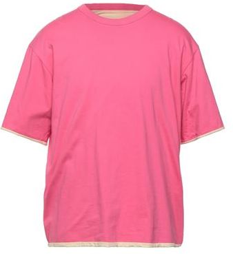 Uomo T-shirt Fucsia M 100% Cotone