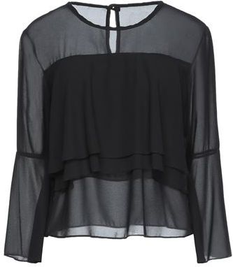 Donna Blusa Nero XS 100% Poliestere