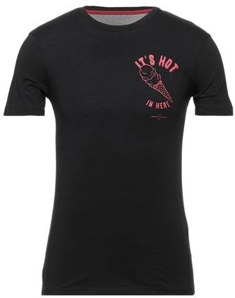 Uomo T-shirt Nero XS 100% Cotone