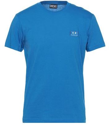 Uomo T-shirt Azzurro S 100% Cotone