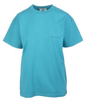 Donna T-shirt Blu XXS Cotone