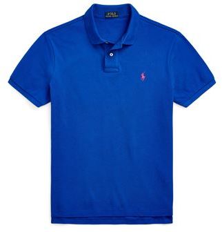 Uomo Polo Blu china S 100% Cotone