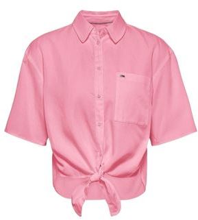 Donna Camicia Rosa S Tecnica Mista