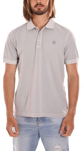 Uomo Polo Grigio S Cotone