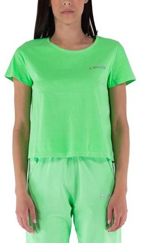 Donna T-shirt Verde XS Cotone