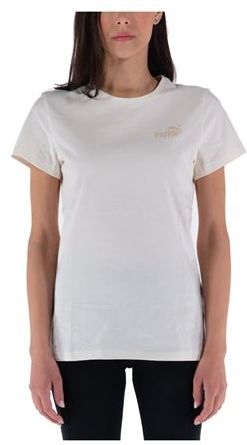 Donna T-shirt Beige S 100% Cotone