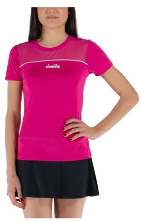 Donna T-shirt Rosa XS Fibre sintetiche