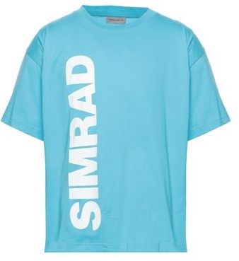 Uomo T-shirt Azzurro S 100% Cotone