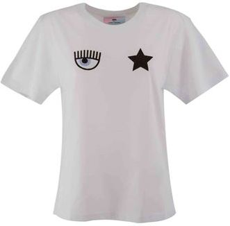 Donna T-shirt Bianco L 100% Cotone