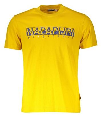 Uomo T-shirt Giallo XXL Cotone