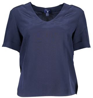 Donna T-shirt Blu 36 Seta
