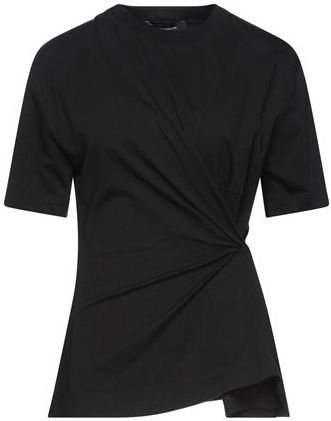 Donna T-shirt Nero 38 100% Cotone