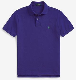 Uomo Polo Blu S 100% Cotone