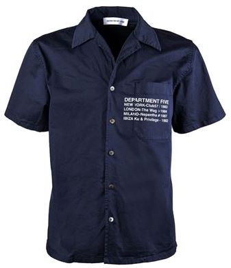 Uomo Camicia Blu 39 Cotone