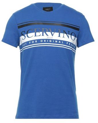 Uomo T-shirt Blu M 95% Cotone 5% Elastan