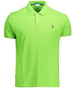 Uomo Polo Verde XL Cotone