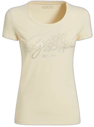 Donna T-shirt Beige XS Poliestere