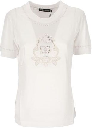 Donna T-shirt Bianco 44 100% Cotone